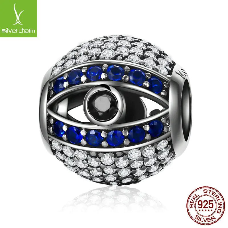 Original Design 925 Silver Bead Blue Evil Eye Bracelet