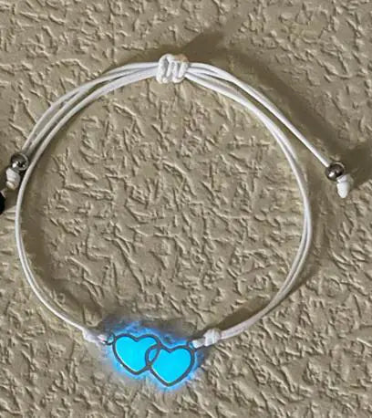 Luminous Couple Heart-to-Heart Love Bracelet