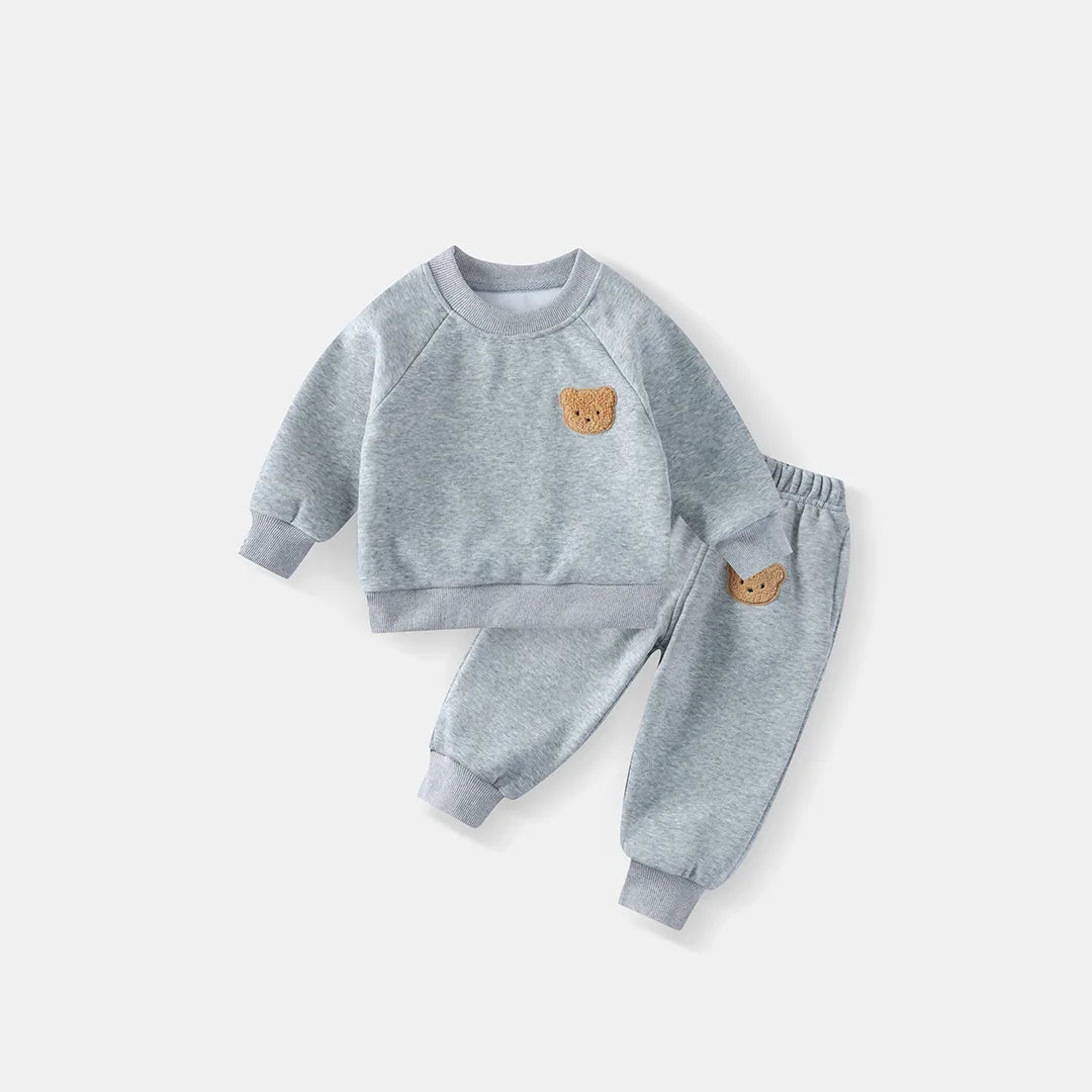 Spring Children's Spring Clothes Round Neck Long Sleeve Sweater Boys and Girls Trendy Baby Stylish Children's Clothing 2PCS