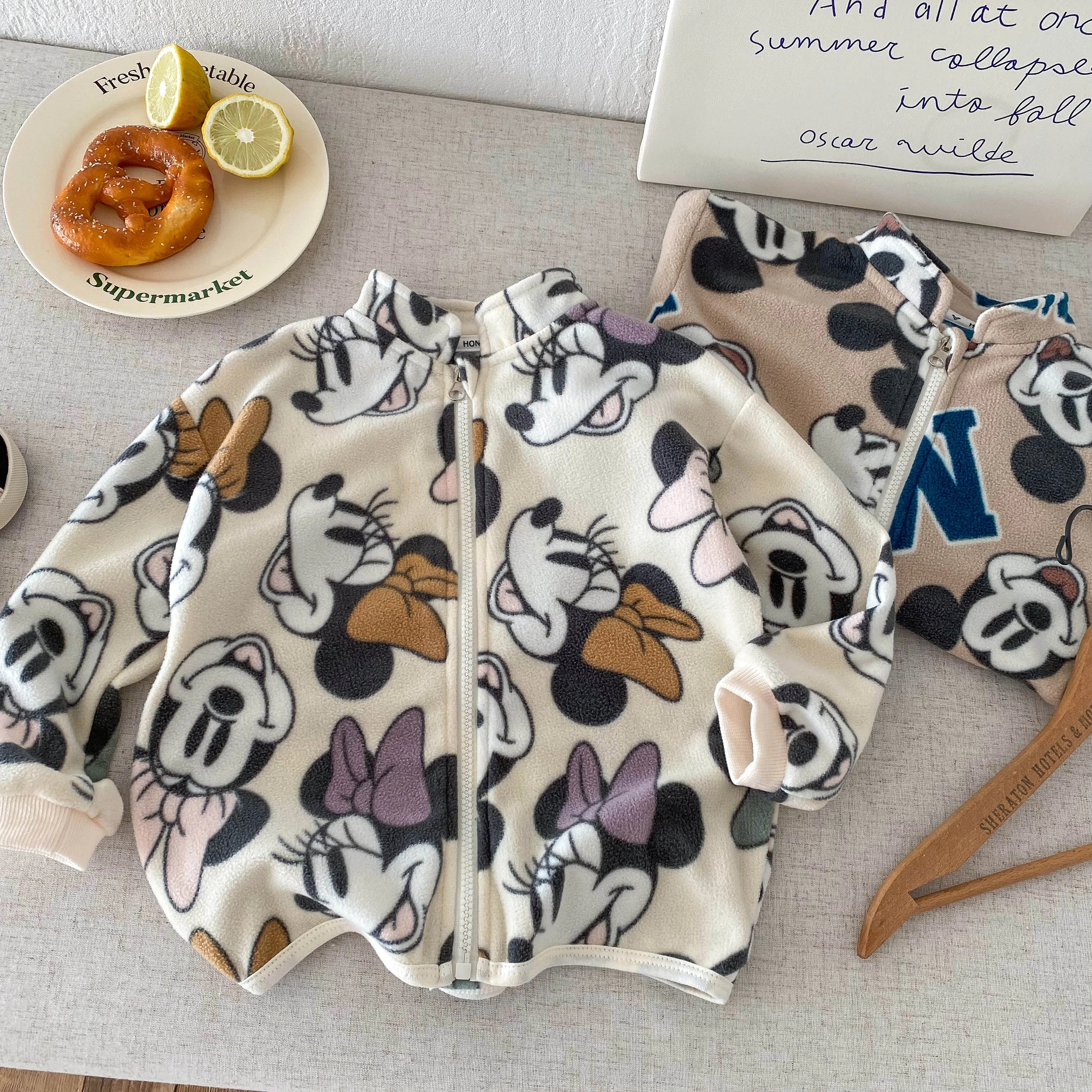 New Children's Mickey Mouse Jacket For Spring And Autumn Baby Boys And Girls Children's Jacket Children's Clothing