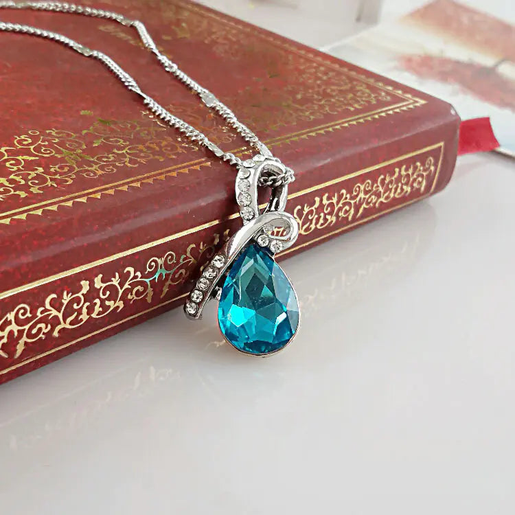 Wholesale Crystal Necklace - Angel Tear Pendant