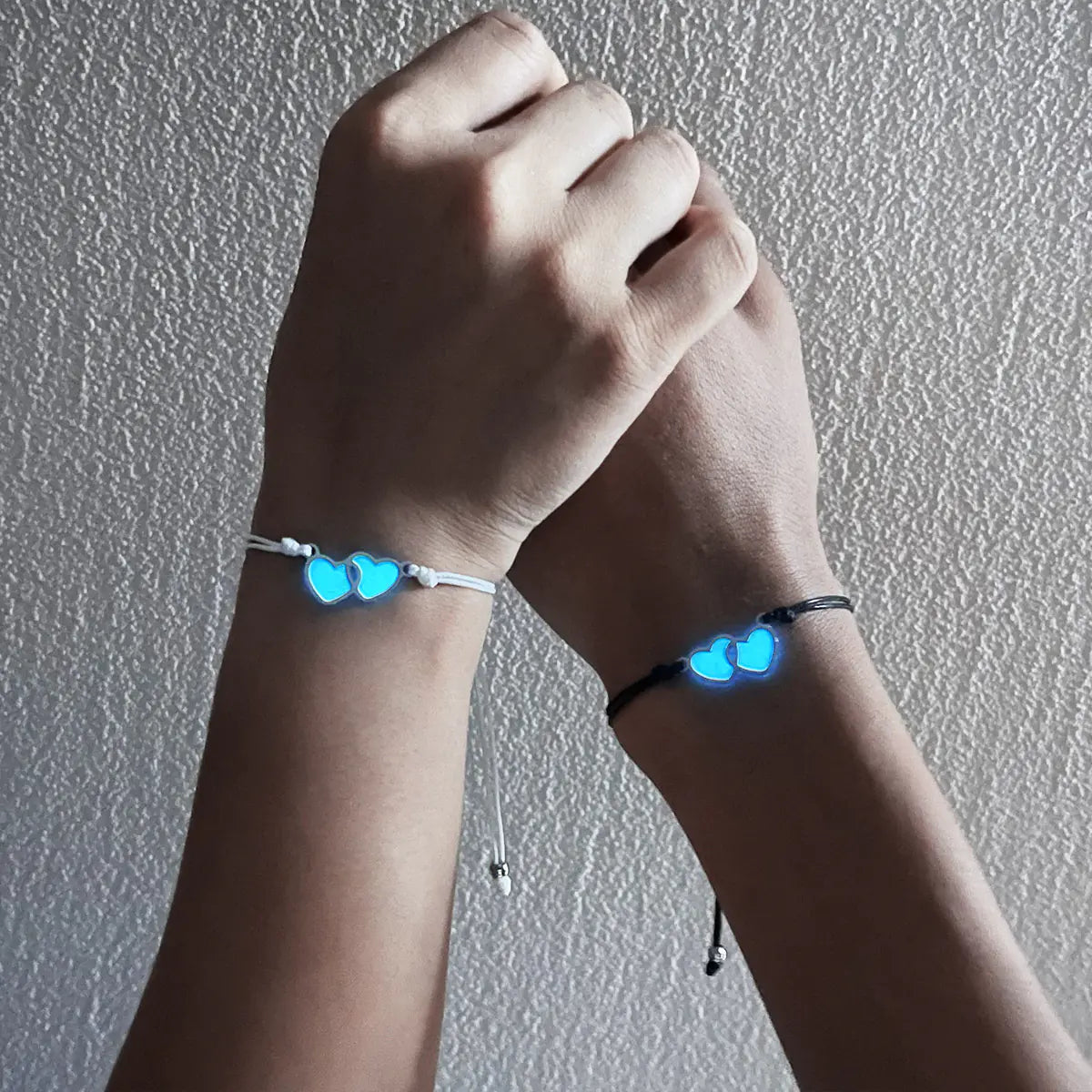 Luminous Couple Heart-to-Heart Love Bracelet