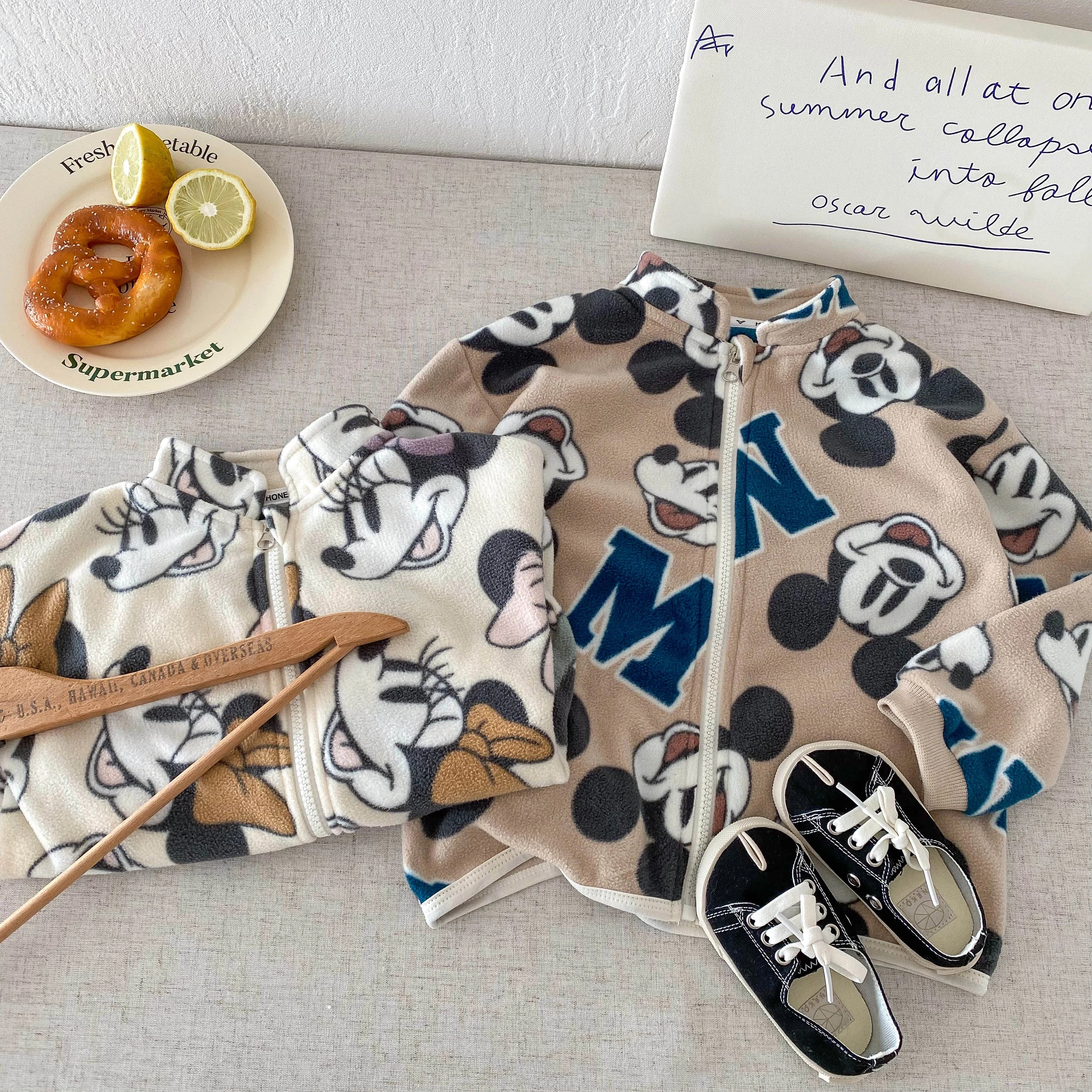 New Children's Mickey Mouse Jacket For Spring And Autumn Baby Boys And Girls Children's Jacket Children's Clothing