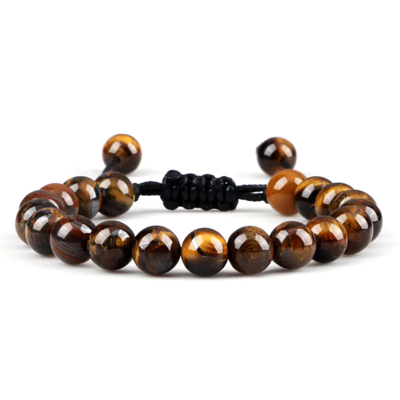 Men's Natural Tiger Eye Stone Bracelet - Trending Style