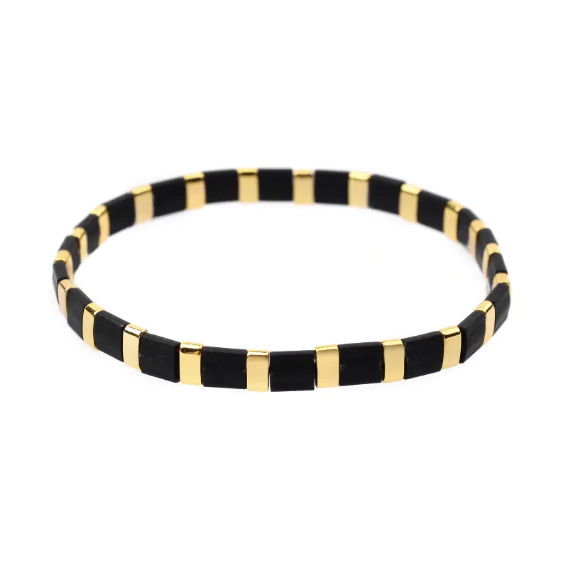 Colorful Square Beaded Bracelet for Women