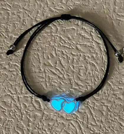 Luminous Couple Heart-to-Heart Love Bracelet