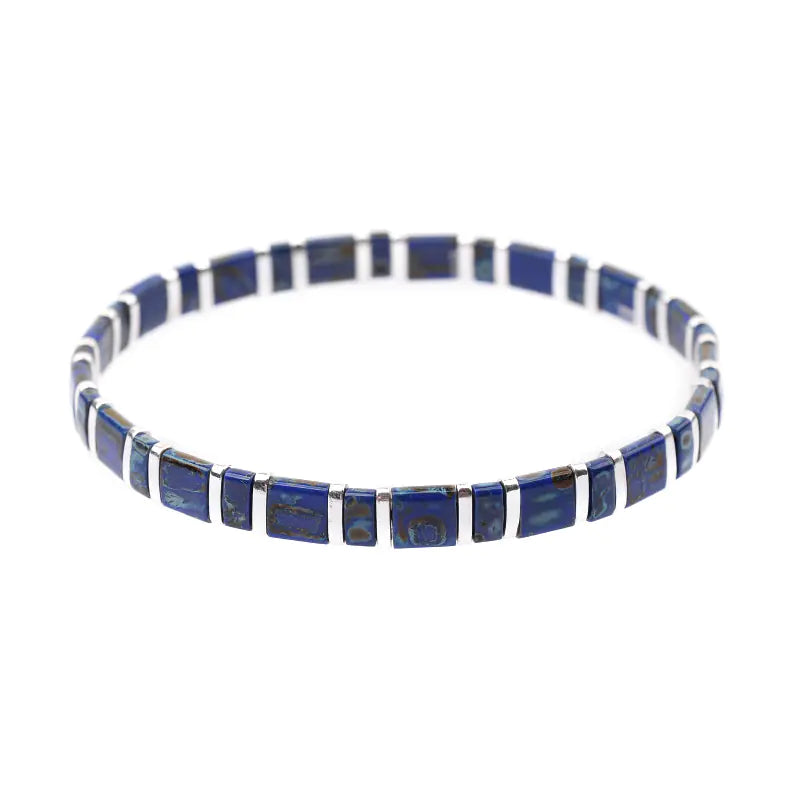 Colorful Square Beaded Bracelet for Women