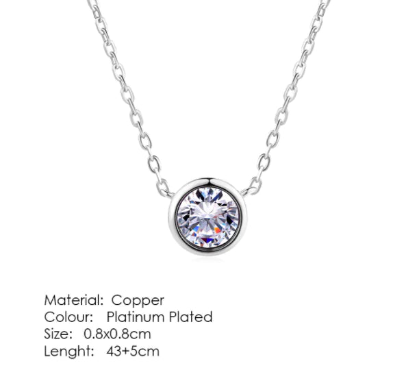 Adjustable 4mm Round Zircon Diamond Tennis Bracelet