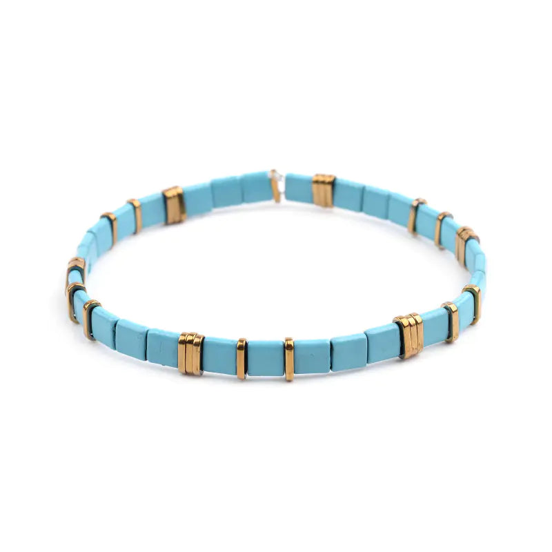 Colorful Square Beaded Bracelet for Women