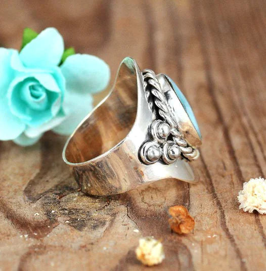 Emerald Bohemian Jewelry Ring