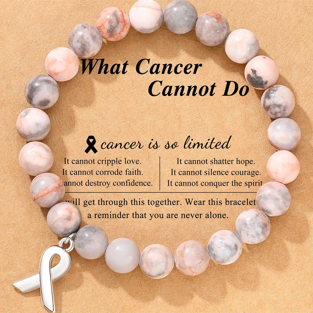 Rhodochrosite Bow Bracelet with Crystal Ribbon Pendant