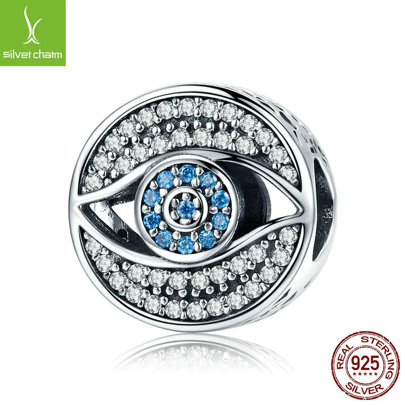 Original Design 925 Silver Bead Blue Evil Eye Bracelet