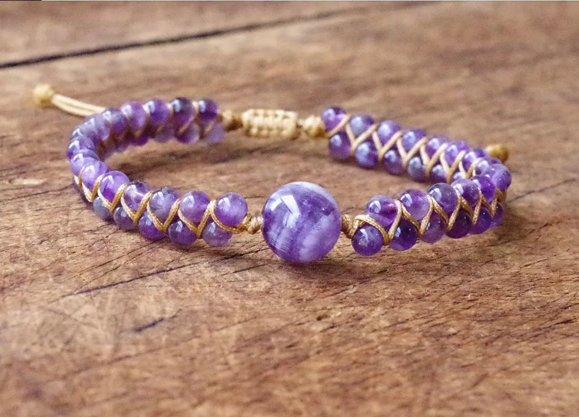 Handcrafted Double Layer Tiger Eye Stone Bracelet for Women