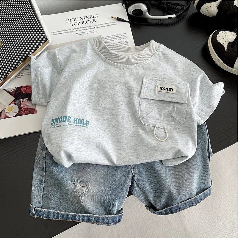 New Summer Infant Boys Clothing For Children Casual T-Shirt Shorts 2Pcs/Set Toddler Baby Girl Clothes Costume Kids Tracksuits
