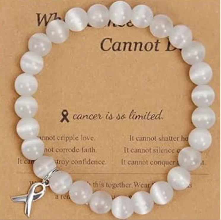 Rhodochrosite Bow Bracelet with Crystal Ribbon Pendant