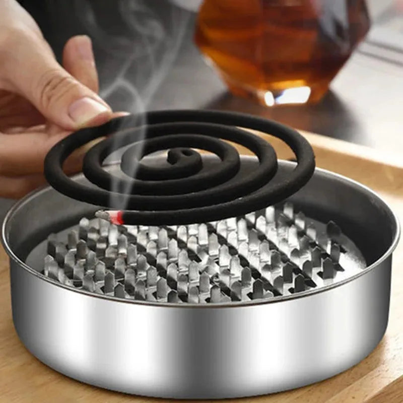 New Mosquito Coil Holder Mosquito Coil Box With Cover Mosquito Coil Tray Nail Tooth Mosquito Coil Holder Household Ash Tray