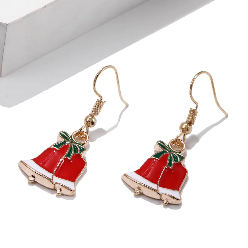 Christmas Series Earrings - Snowman Tree Design