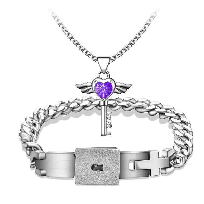 Titanium Steel Couple Bracelets for Men and Women