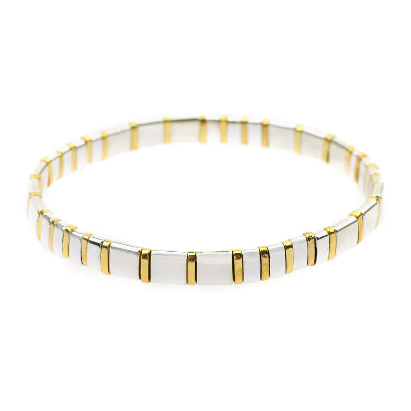 Colorful Square Beaded Bracelet for Women