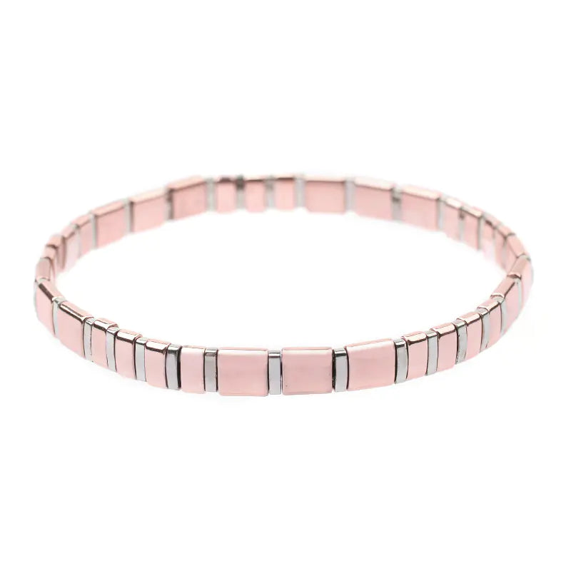 Colorful Square Beaded Bracelet for Women