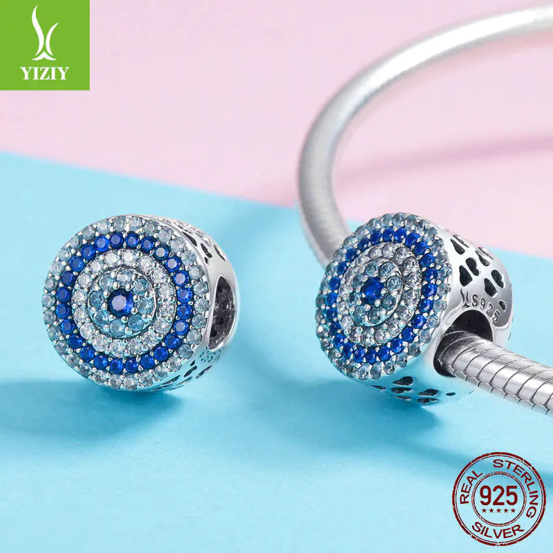 Original Design 925 Silver Bead Blue Evil Eye Bracelet