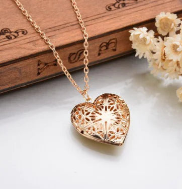 Openwork Heart Necklace - Heart Pendant Jewelry