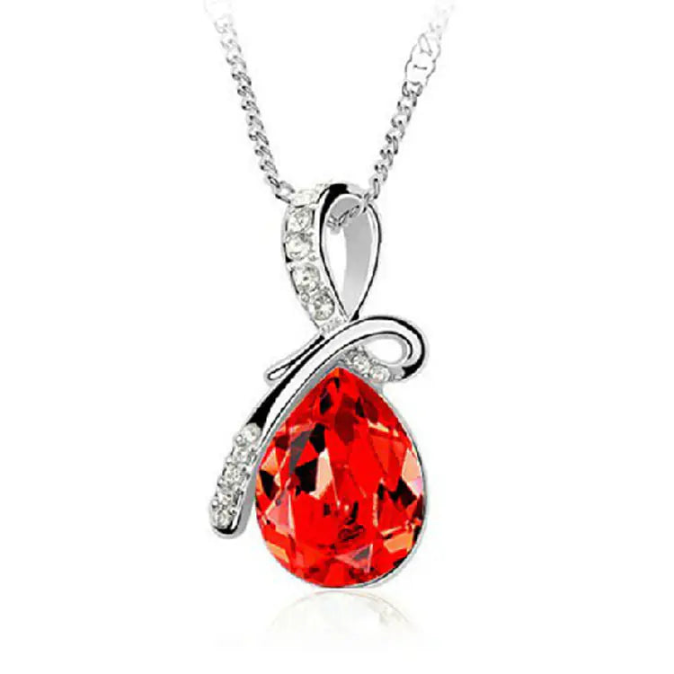 Wholesale Crystal Necklace - Angel Tear Pendant