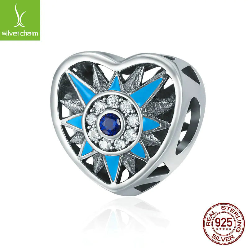 Original Design 925 Silver Bead Blue Evil Eye Bracelet