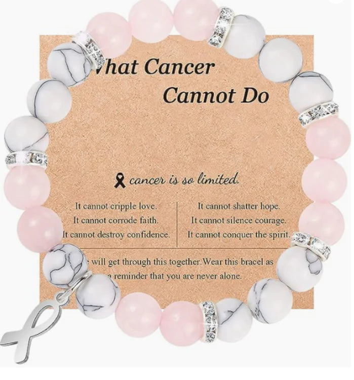 Rhodochrosite Bow Bracelet with Crystal Ribbon Pendant